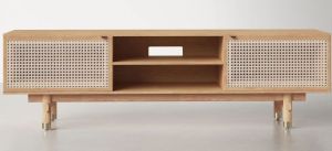 Standing Cane Teakwood Cabinet TV Unit