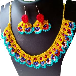 Traditional Crochet Necklace Set