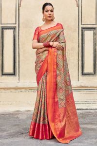 Printed Unstitched Ladies Designer Chiffon Saree, Color : Multicolor