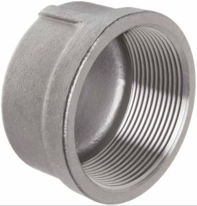 Stainless Steel 304L Pipe End Cap, Color : Silver