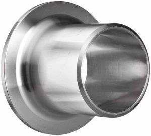 Smooth Finish Stainless Steel 316L Stub End, Color : Silver