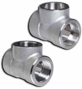 Smooth Stainless Steel 321 Unequal Tee, Color : Silver