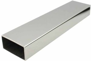 Smooth Finish Stainless Steel Rectangular Tube, Color : Silver
