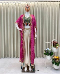 Cape Indo Western Dresses Cowl Dress