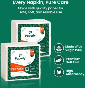 Paper Napkin Tissue, Brand Name : Paperly 30x30cm Premium