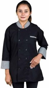 Elegant Women’S Double Breasted Chef Coat