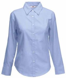 Cotton Solid Girls Full Sleeve School Shirt, Color : Blue