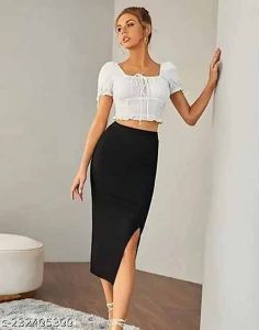 Stylish Women’S Corporate Pencil Skirt