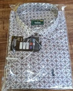 Collar Neck Cotton Digital Printed Mens Formal Shirt