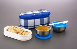 Plastic Stainless Steel Lunch Box for Food Storage