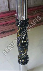 Polished Stainless Steel Marble Finish Railing Pillar