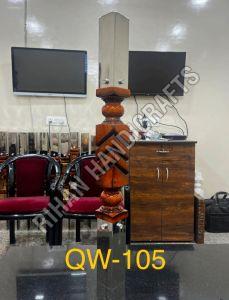 Stainless Steel Polished Wooden Square Railing Pillar