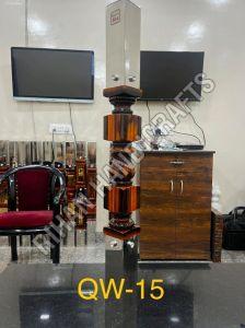 Smooth Finish Stainless Steel Wooden Railing Pillar