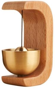 Wooden Magnetic Door Bell, Color : Natural Golden