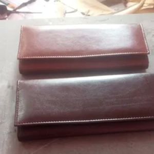 Ladies Glossy Leather Wallets