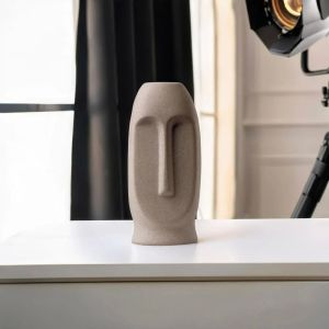 Ceramic Face Flower Vase