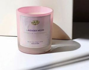 Lavender Jar Paraffin Wax Candle Standard for Decoration