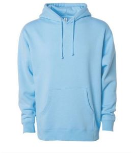 Mens Blue Cotton Hoodies