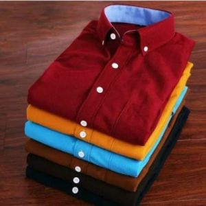 Mens Plain Cotton Shirts
