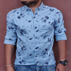 Mens Printed Cotton Shirts