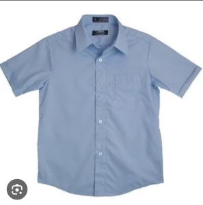 Cotton School Shirt, Color : Blue, White, Uniform Type : Formal