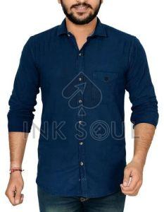 Mens Casual Cotton Shirts, Pattern : Plain, Fit Type : Regular Fit