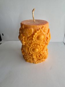 Sunflower Wax Candle, Color : Yellow