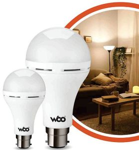 Woo 9W Inverter Rechargeable LED Bulb, Color Temperature : 6500K