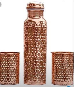 Copper Water Bottle Set