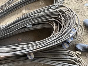 Mild Steel TMT Bar, Length : Typically 12 Meters for Construction