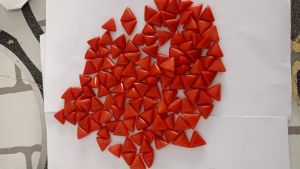 Plain Polished Solid Natural Red Coral for Jewellery