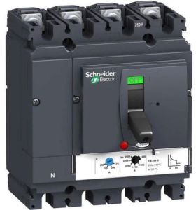 Plastic 250A 4 Pole Schneider MCCB