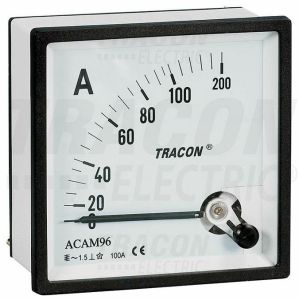 Automatic 50 A Digital Ammeter 96x96, Color : White for Power Grade Use