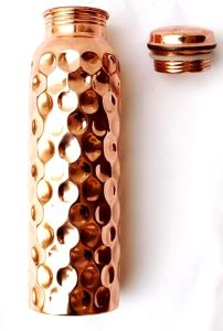 750ml Hammered Copper Water Bottle