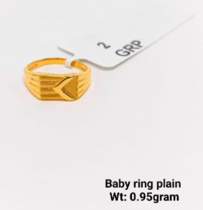 92% New Design Gold Baby Ring Plain