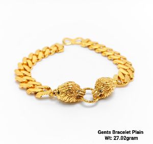 92% New Design Gold Gents Bracelet Plain