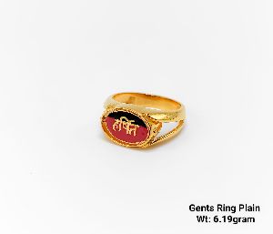 92% New Design Gold Gents Ring Plain