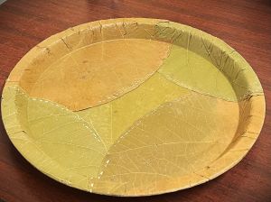 Sal Leaf Buffet Plate 13 Inch