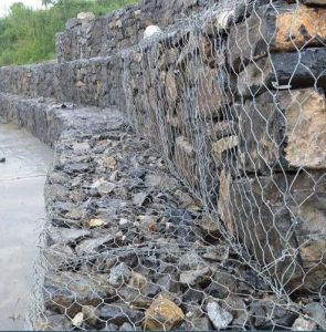 Galvanized Steel 3.5mm Welded Wire Mesh Gabion Box, Color : Silver