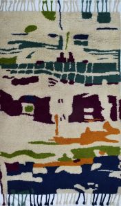 Wool Hand Knotted Carpets, Shape : Rectangular