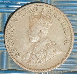 1936 George King Emperor Copper Coin
