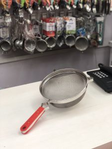 Stainless Steel Polished Juice Soup Strainer, Color : Shiny Silver