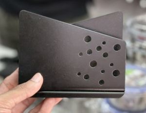 Metal Plain Polished Tissue Holder, Color : Black