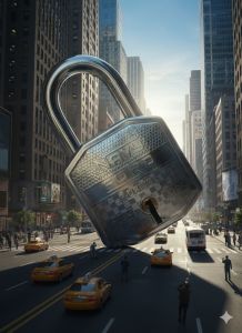 Navy Ford 65mm Push Lock Double Locking