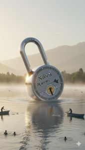 Navy Rafel 68mm Push Lock Double Locking