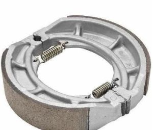 All Iron Motorcycle Brake Shoe, Color : Silver
