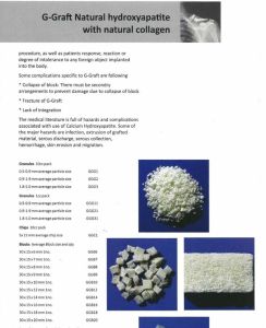 G Hydroxyapatite Collagen Bone Graft