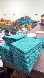 Plain Cotton Saree Fabric, Color : Blue Unique