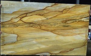 Polished Golden Quartzite Stone, Shape : Customized, Natural