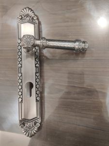Brass Mortice Handle, Color : Silver for Door Hardware